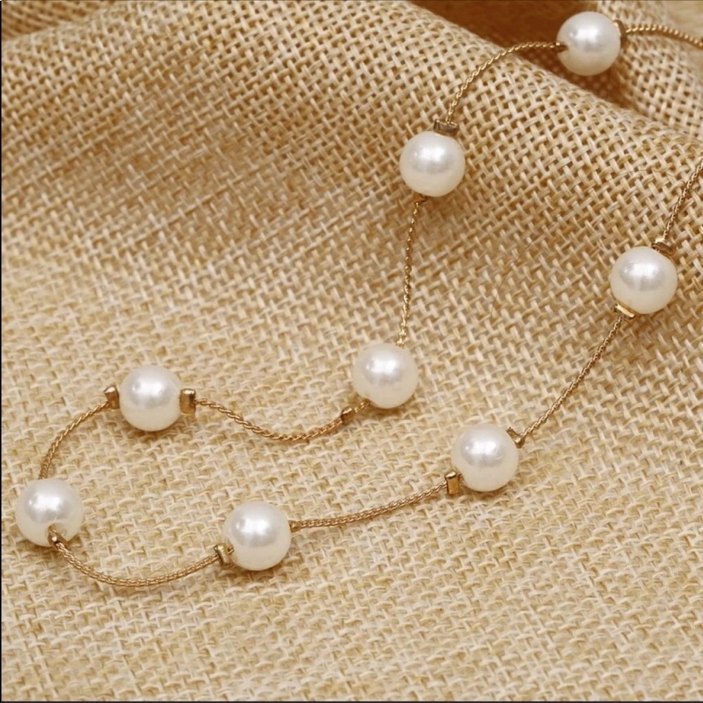 NWT pearl anti allergy necklace